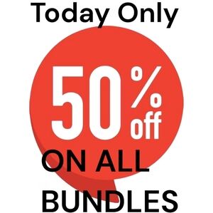 BUNDLE 2 or MORE ITEMS FOR A 50% OFF -LIMITED TIME ONLY